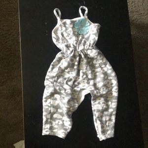 Macy’s Grey and White Jumpsuit